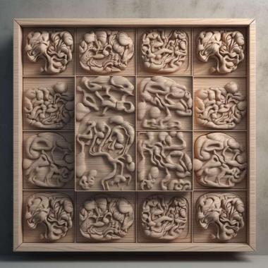 Patterns and decorations Tiny Brains 3 3d model